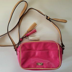 Carlos Santana pink crossbody with‎ tassels